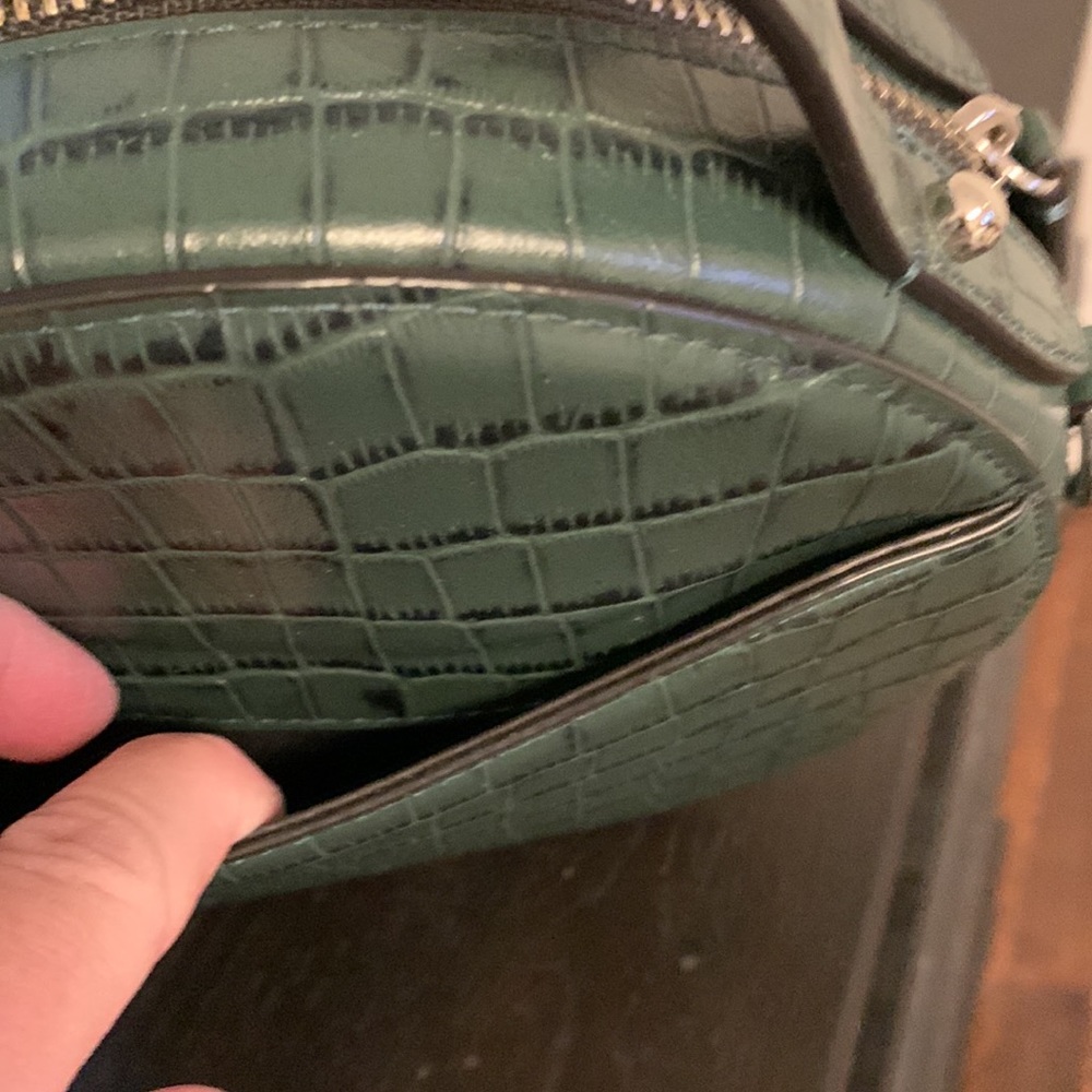 Rebecca Minkoff green leather croc circle bag - Picture 5 of 7